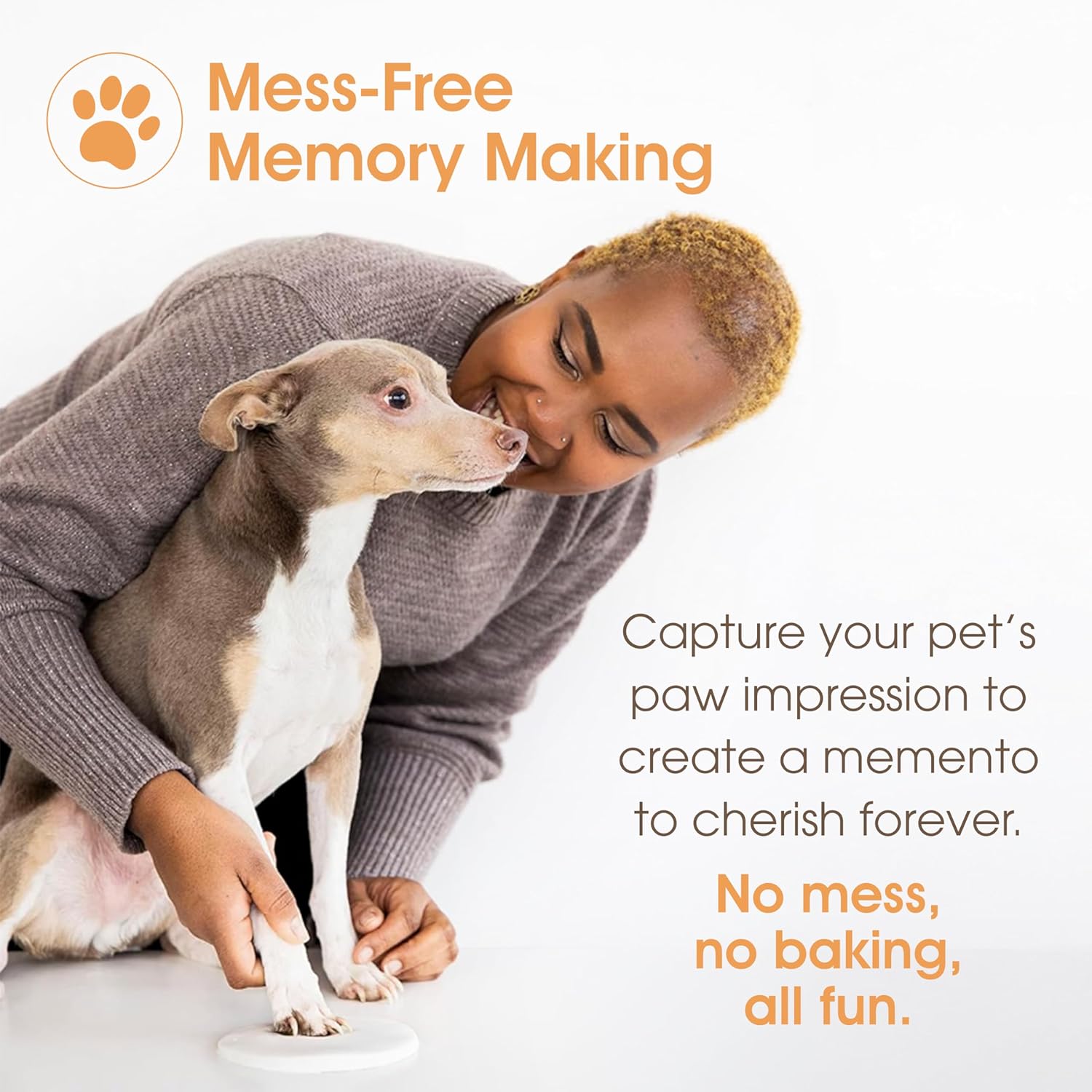 Pet Memory Box & Urn – Solid Wood, Black Finish, Personalized Keepsake with Clay Paw-Print Kit & 4" × 6" Photo Frame – Holds Ashes, Collars, Special Toys & Memories